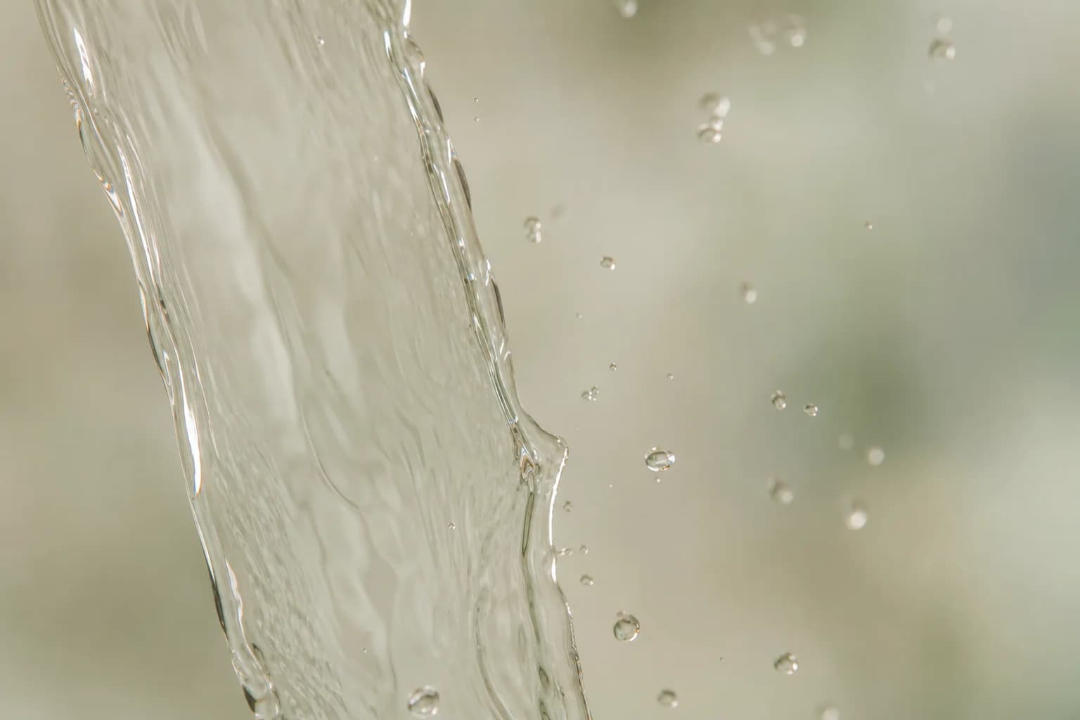 Clean filtered water